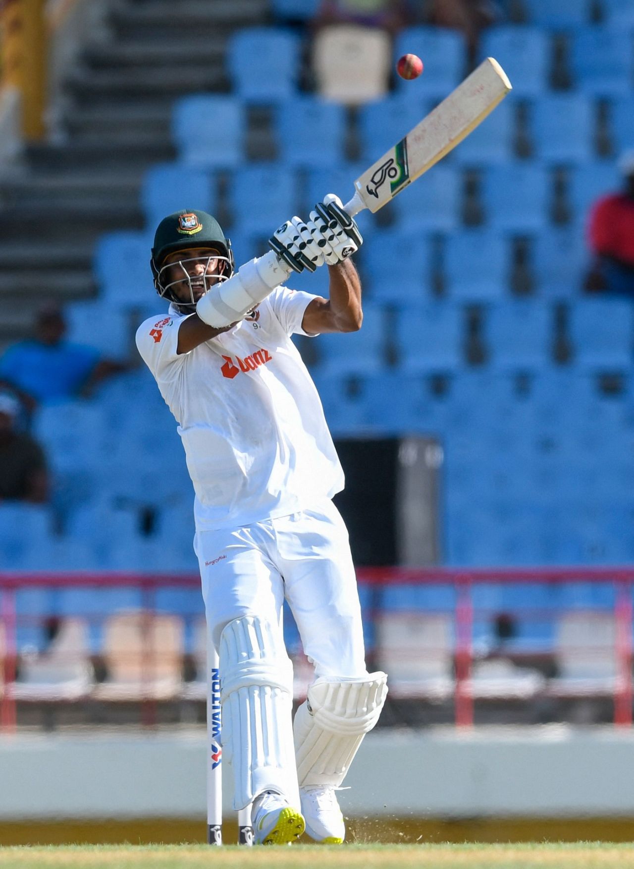 Shoriful Islam played an attacking cameo of 26 off just 17 balls down the order, West Indies vs Bangladesh, 2nd Test, St Lucia, 1st day, June 24, 2022