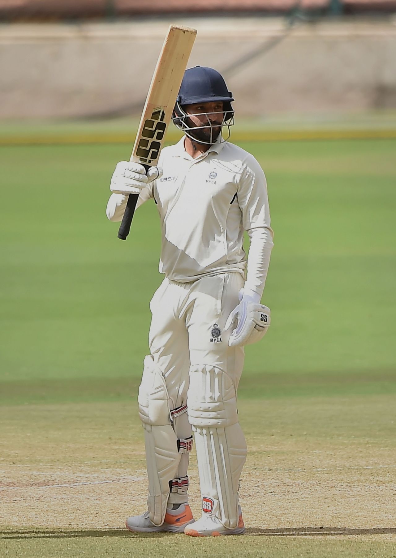 Rajat Patidar played a fluent knock to bring up his half-century in the final, Mumbai vs MP, Ranji Trophy 2021-22 final, Bengaluru, June 24, 2022