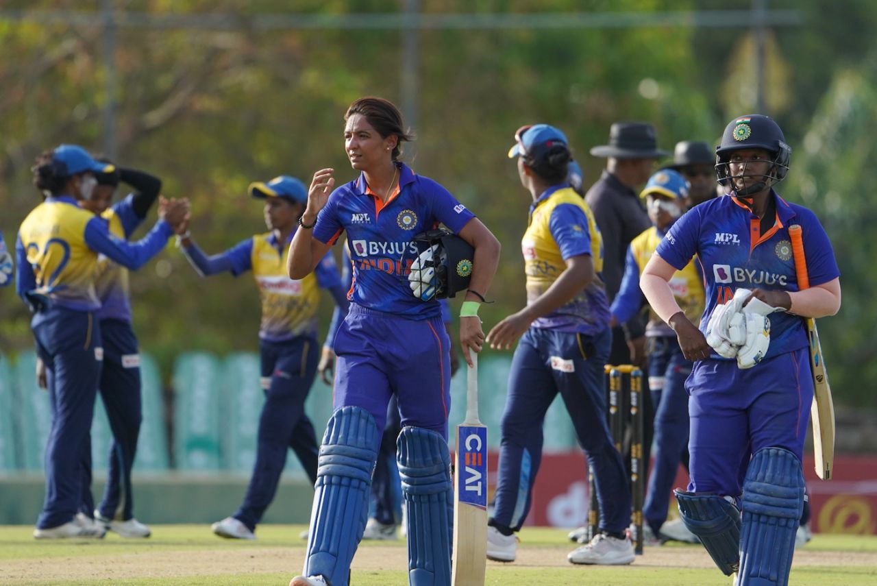 Harmanpreet Kaur and Deepti Sharma steered India at the end,