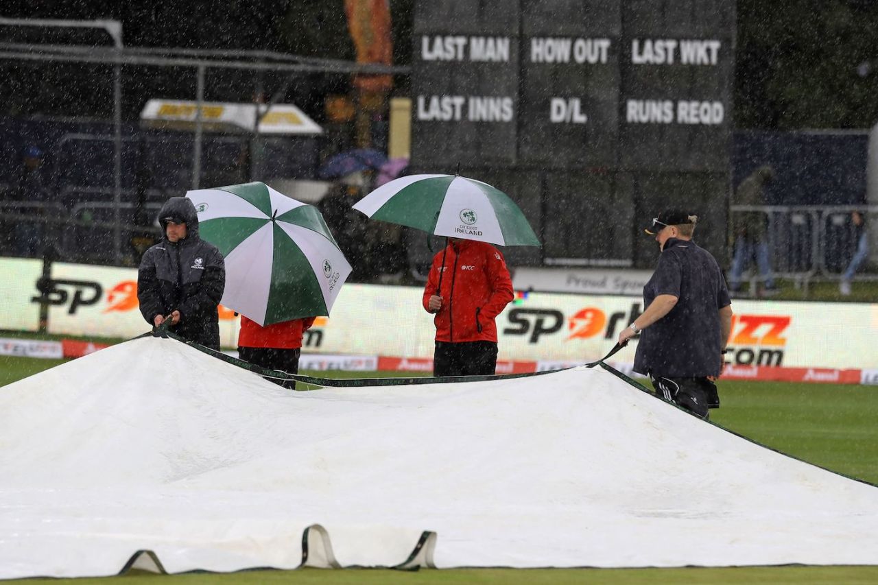 Rain delayed the toss at Dublin, Ireland vs India, 1st T20I, Dublin, June 26, 2022