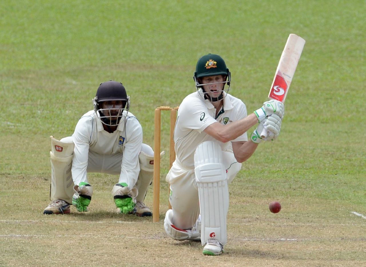 Adam Voges reverse sweeps, Sri Lanka vs Australians, Tour match, Colombo, July 19, 2016