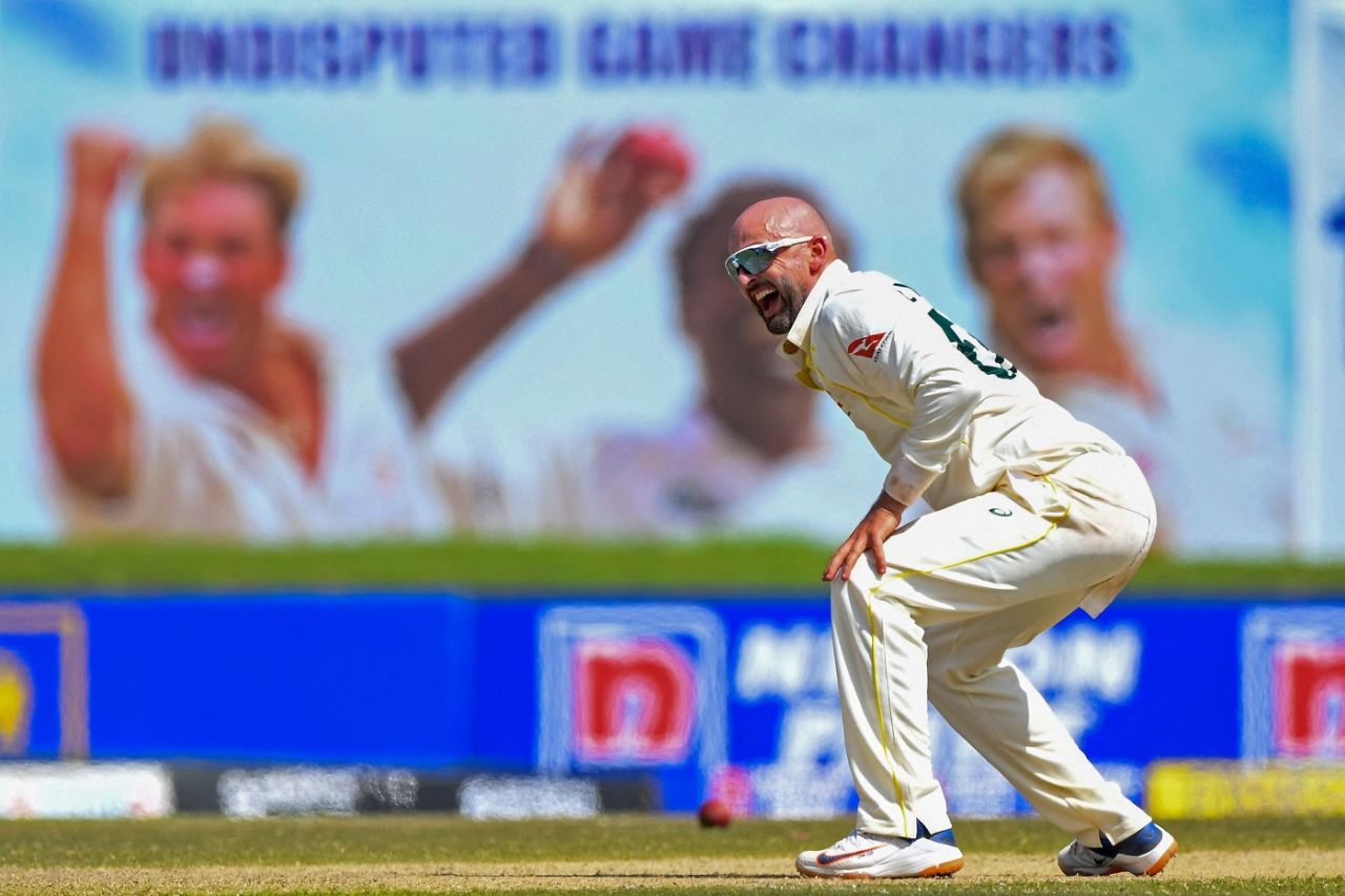 Nathan Lyon struck twice after tea to peg Sri Lanka back, Sri Lanka vs Australia, 1st Test, Day 1, Galle, June 29, 2022