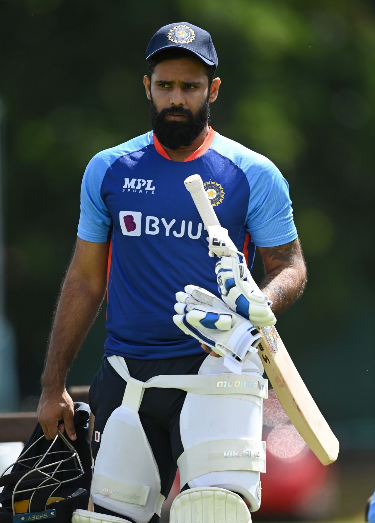 Hanuma Vihari during a net session, Birmingham, June 29, 2022
