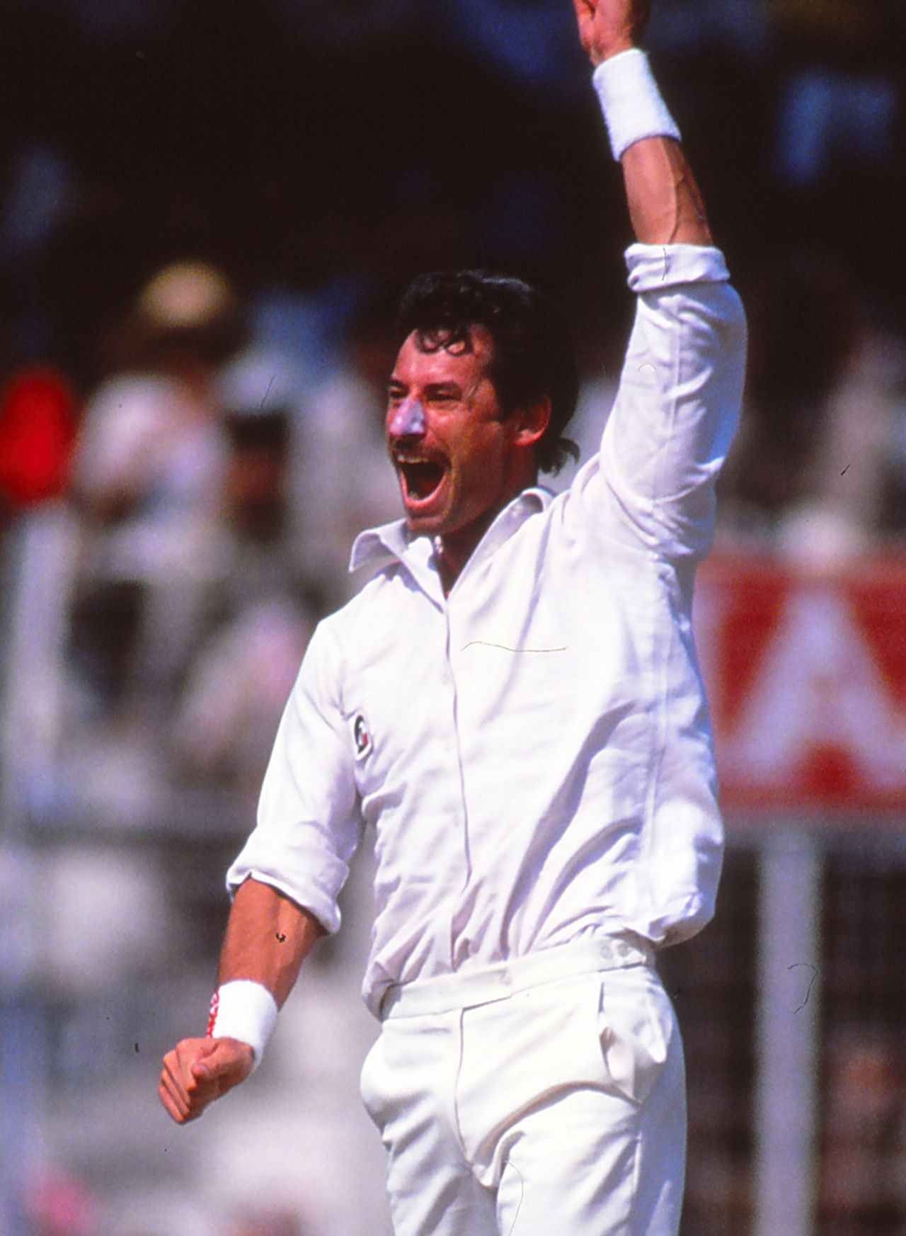 Richard Hadlee celebrates