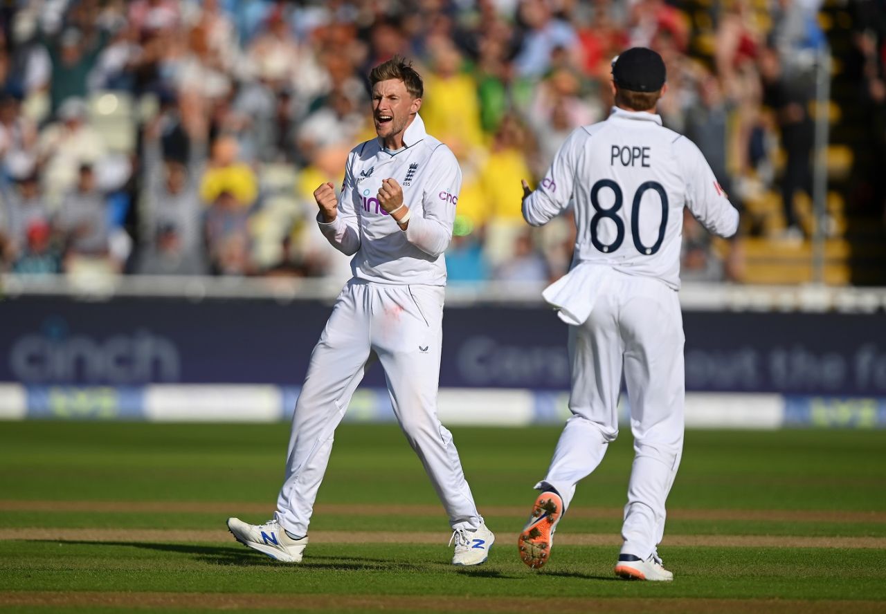 Joe Root is all pumped up after getting rid of Rishabh Pant, England vs India, 5th Test, Birmingham, 1st day, July 1, 2022