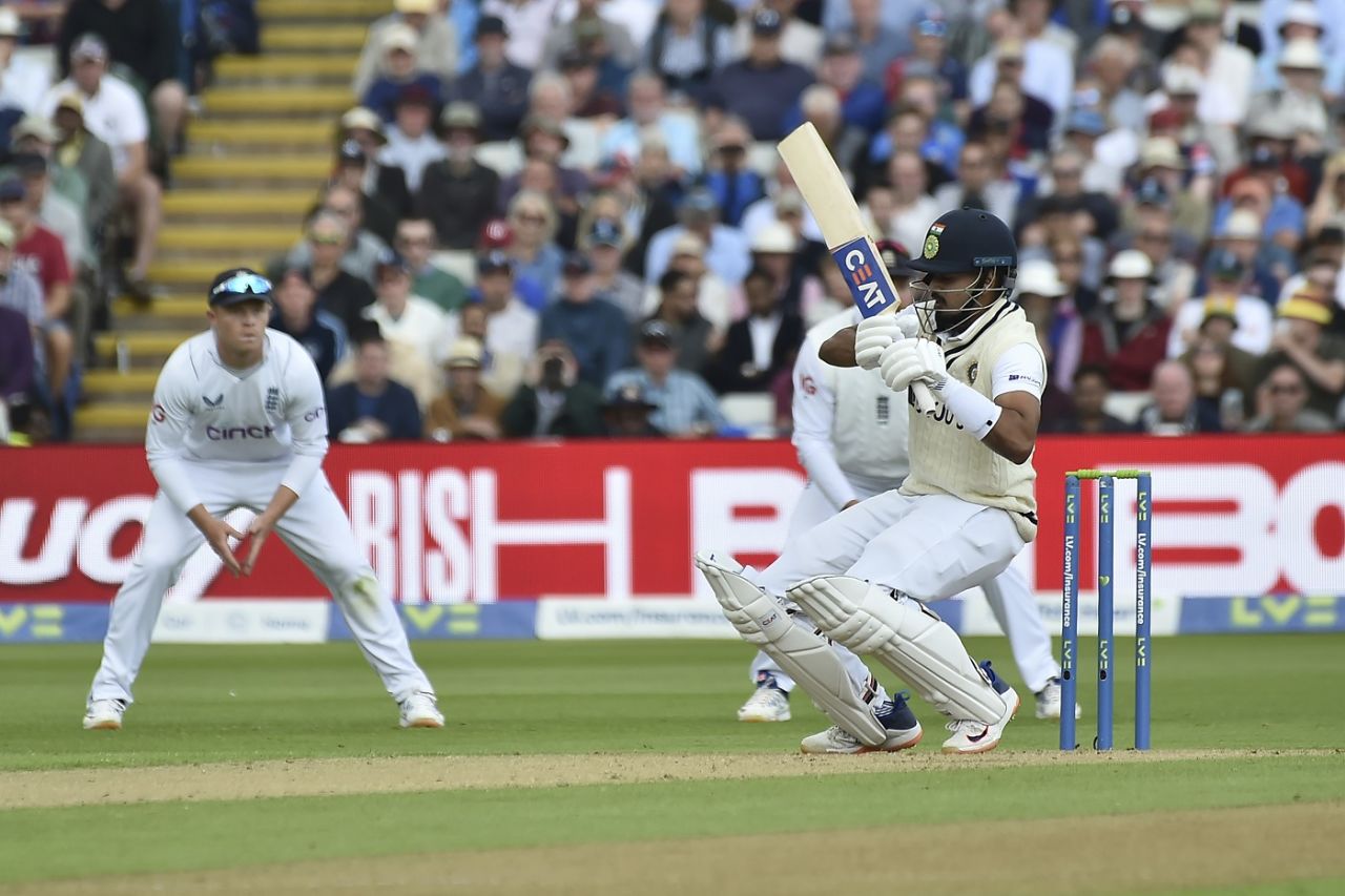 Shreyas Iyer avoids a short ball, England vs India, 5th Test, Birmingham, 1st day, July 1, 2022