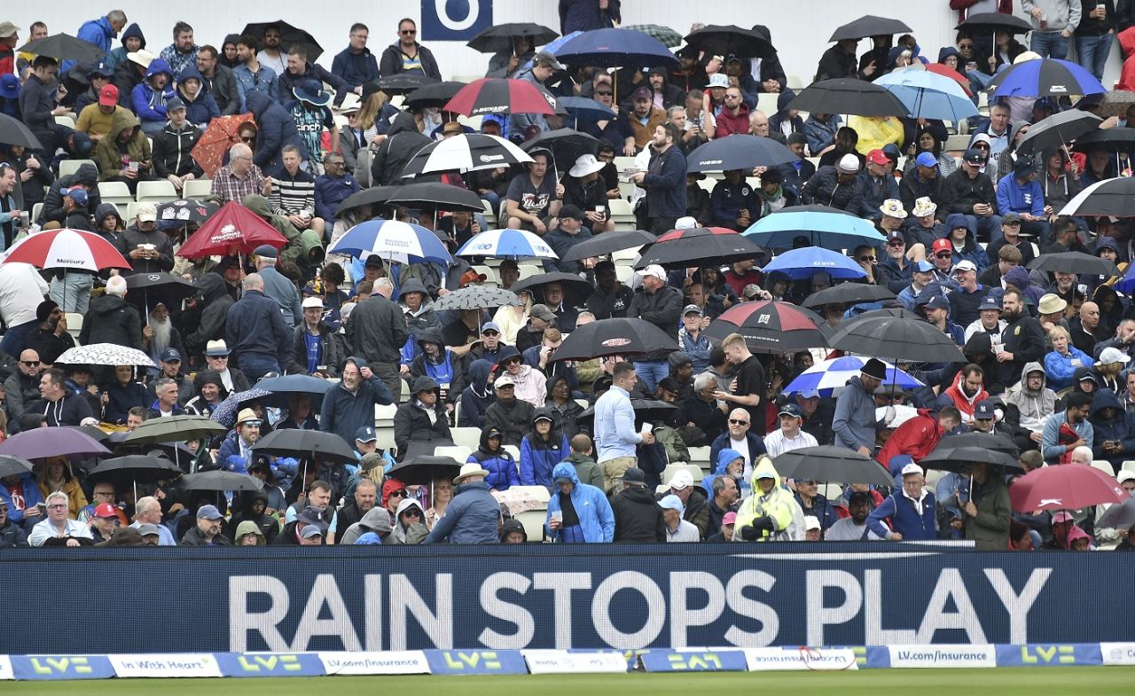 Rain returned a second time after Jasprit Bumrah struck twice to remove both openers, England vs India, 5th Test, Birmingham, 2nd day, July 2, 2022