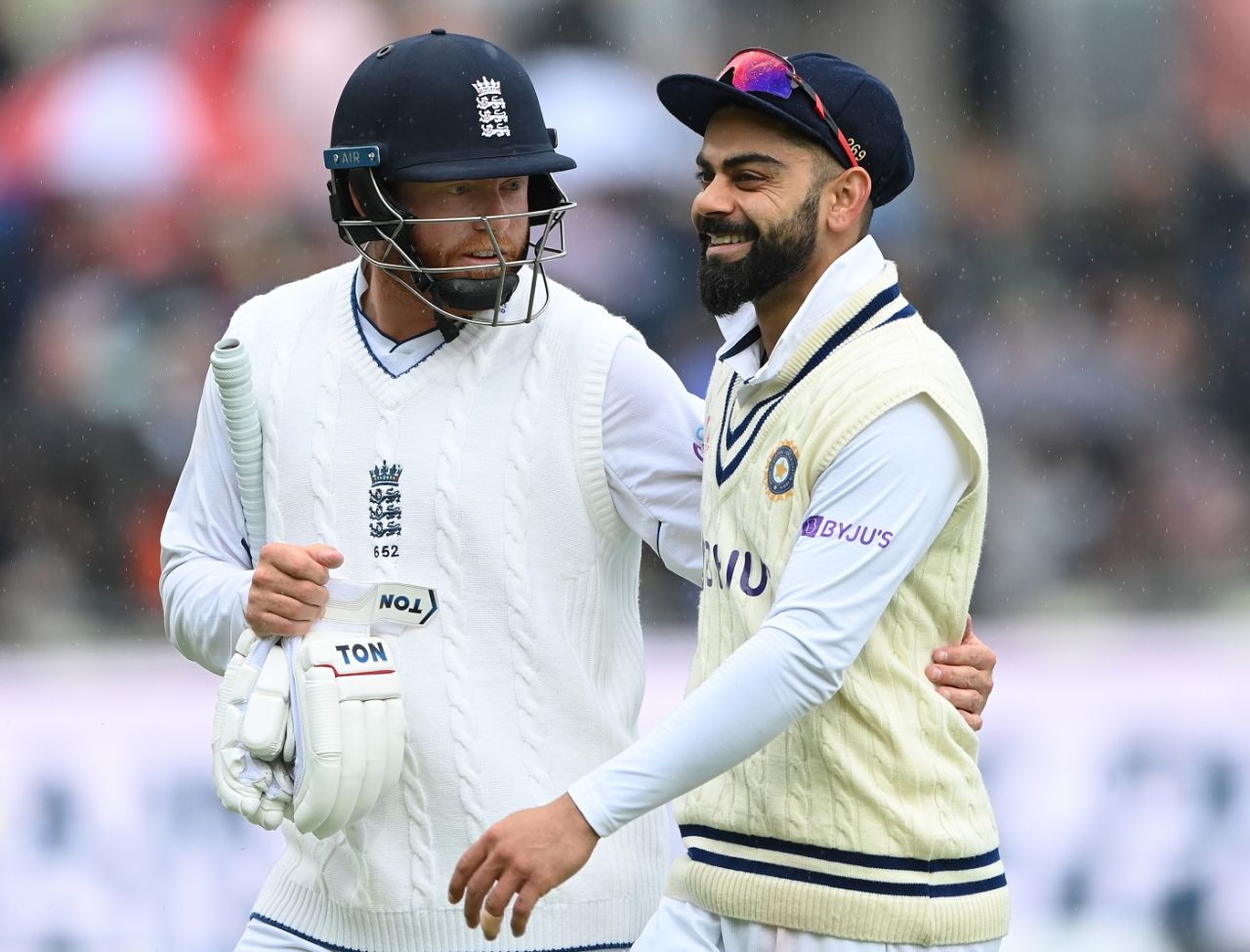 Virat Kohli and Jonny Bairstow get involved in some light chatter, England vs India, 5th Test, Birmingham, 2nd day, July 2, 2022