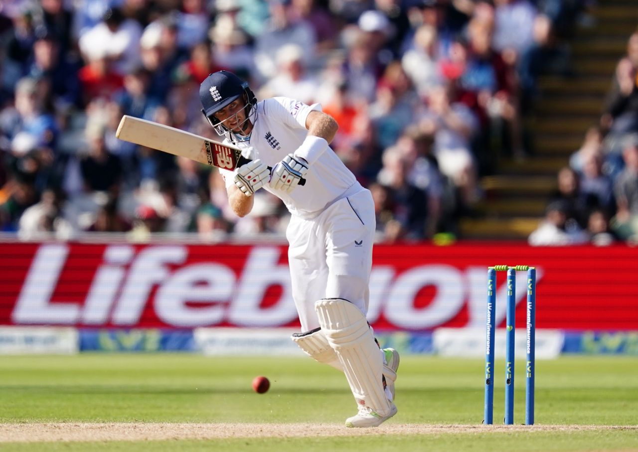 Joe Root flicks one away, England vs India, 5th Test, Birmingham, 4th day, July 4, 2022