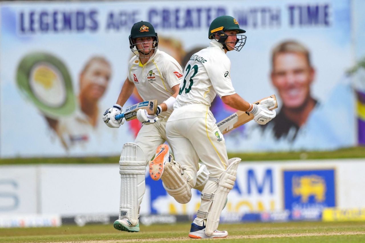Marnus Labuschagne and Steven Smith share a century stand, Sri Lanka vs Australia, 2nd Test, Galle, July 8, 2022