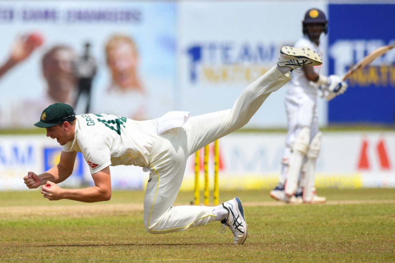 Cameron Green took a brilliant catch in the gully, Sri Lanka vs Australia, 2nd Test, Galle, July 9, 2022