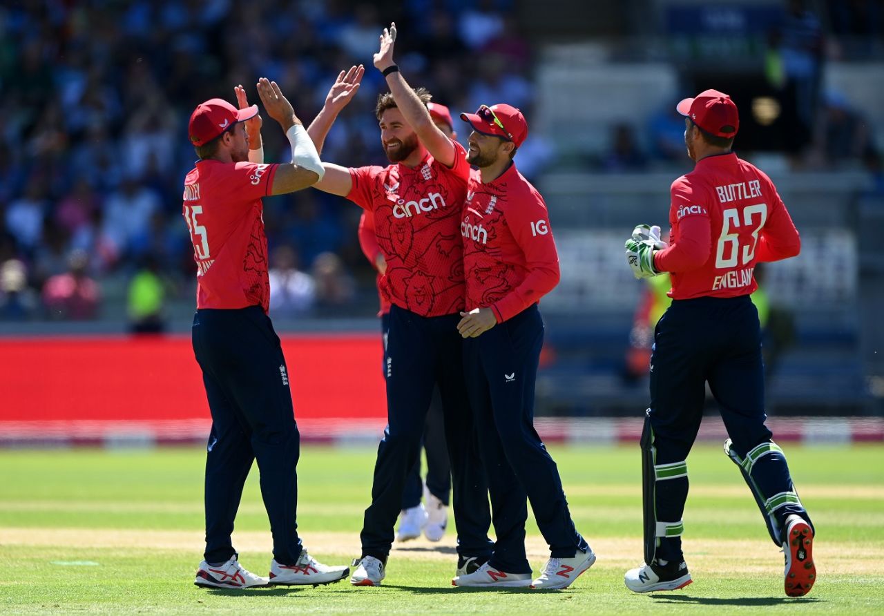 Richard Gleeson had Rohit Sharma, Virat Kohli and Rishabh Pant as his first three wickets in international cricket, England vs India, 2nd men's T20I, Birmingham, July 9, 2022