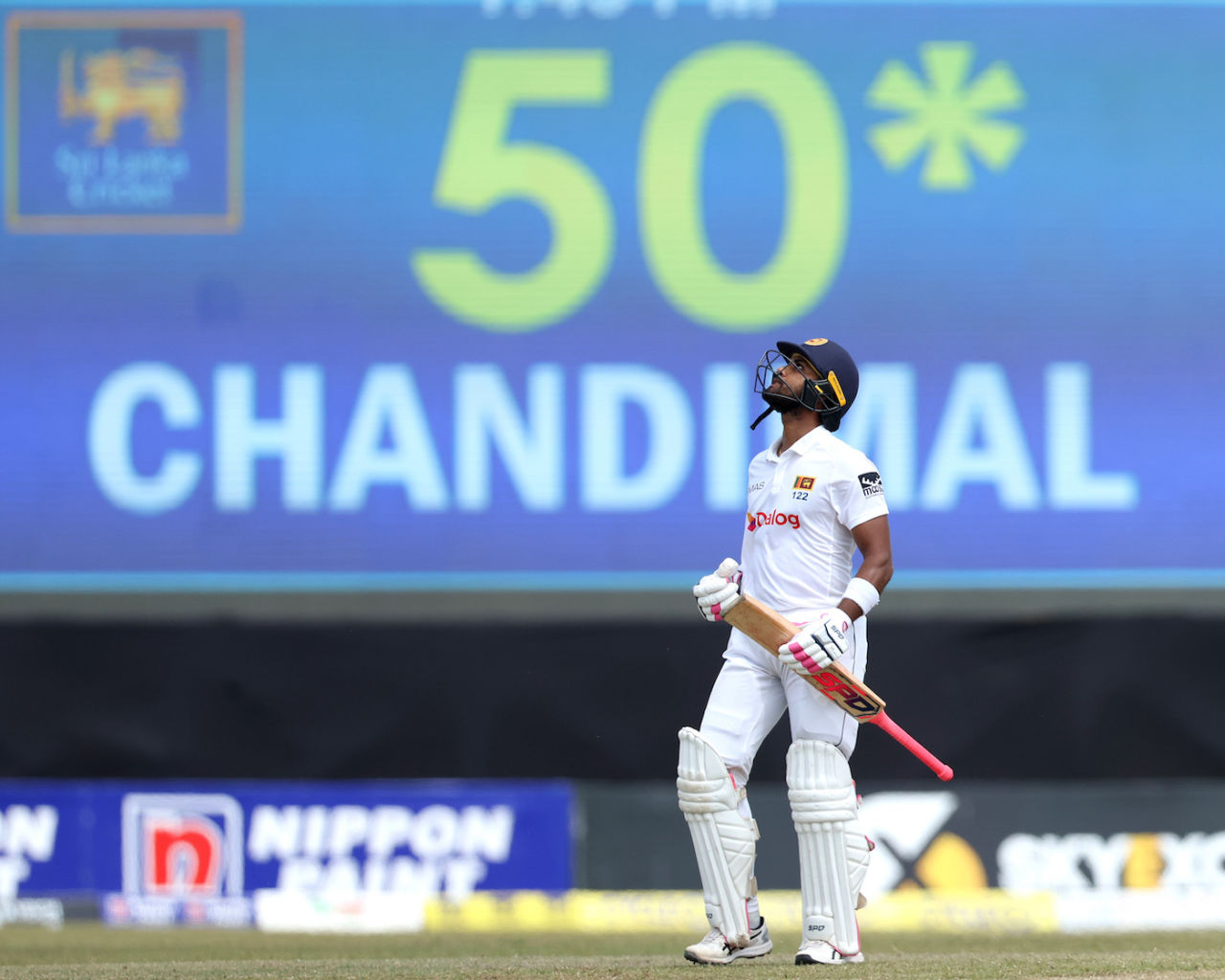 Dinesh Chandimal got to his half-century before tea, Sri Lanka vs Australia, 2nd Test, Galle, 3rd day, July 10, 2022