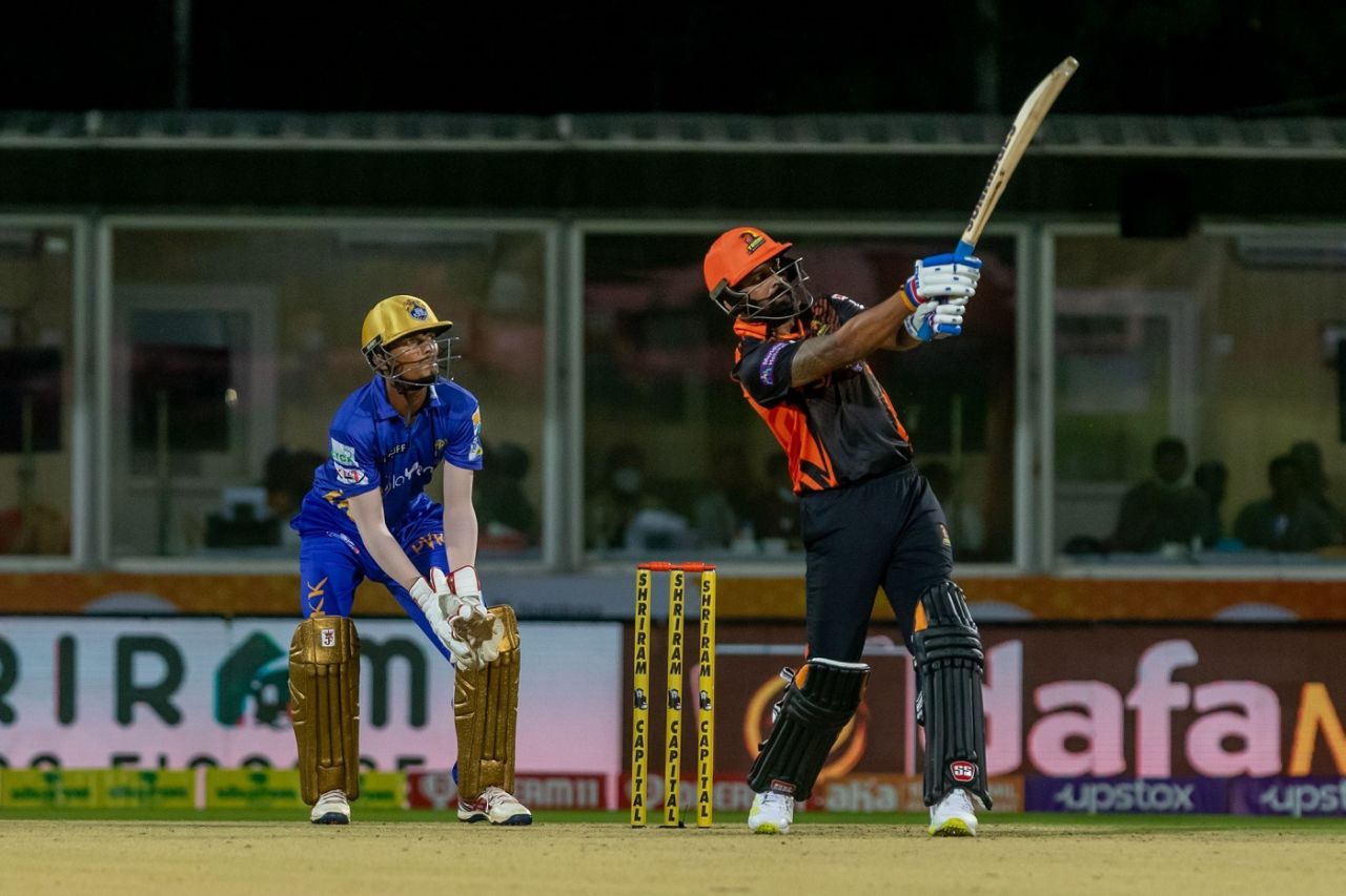 M Vijay goes big, Lyca Kovai Kings vs Ruby Trichy Warriors, TNPL 2022, Coimbatore, July 10, 2022