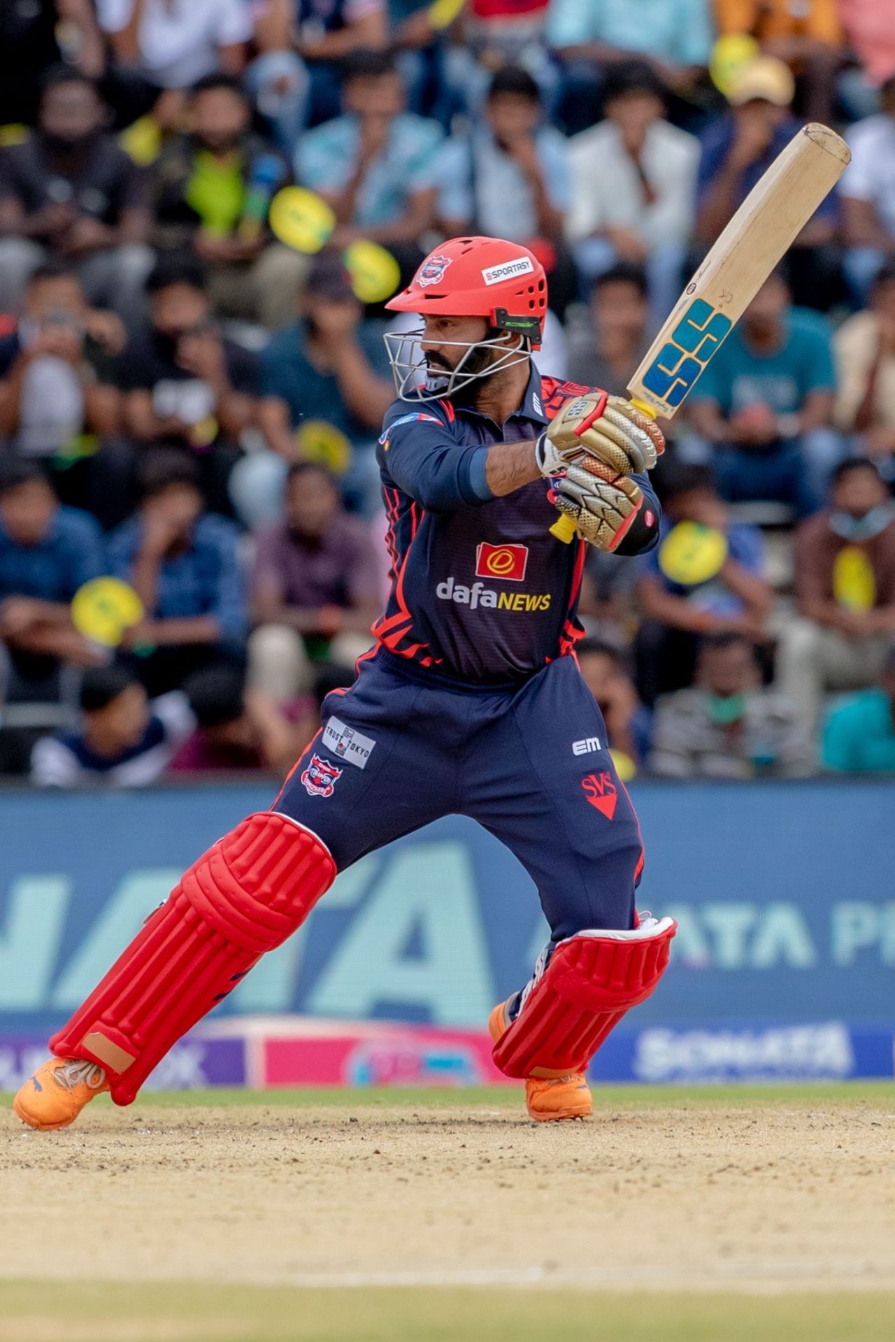 Dinesh Karthik in action for IDream Tiruppur Tamizhans, Lyca Kovai Kings vs IDream Tiruppur Tamizhans, TNPL 2022, Coimbatore, July 16, 2022