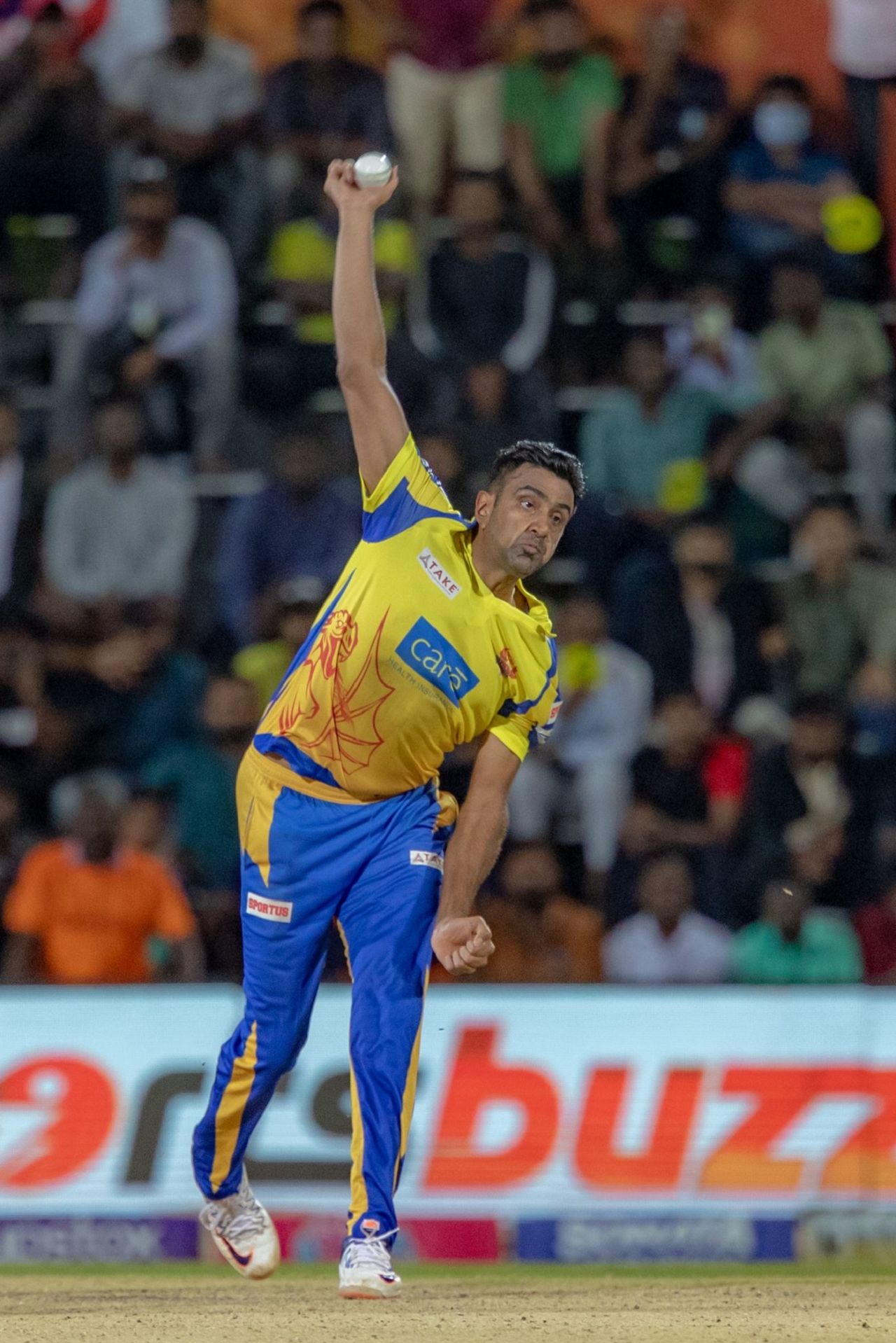 R Ashwin in action for Dindigul Dragons at TNPL, Chepauk Super Gillies vs Dindigul Dragons, TNPL 2022, Coimbatore