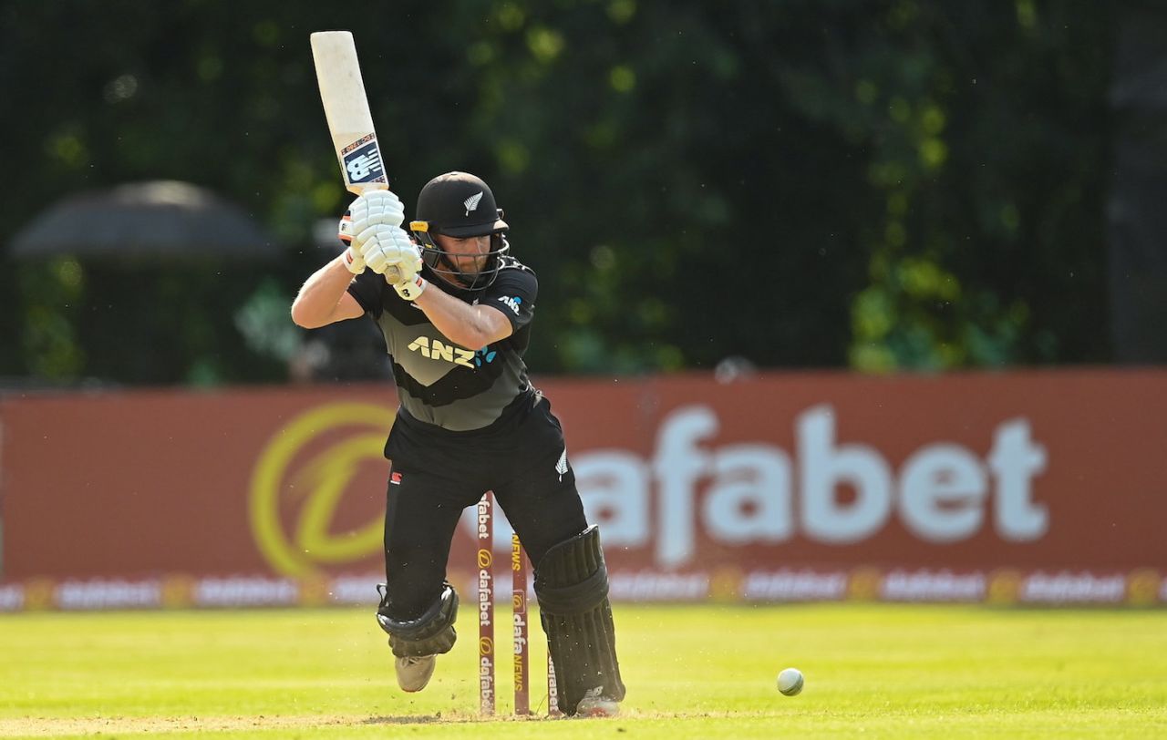 Glenn Phillips' unbeaten 69 steered New Zealand to 173, Ireland vs New Zealand, 1st T20I, Belfast, July 18, 2022
