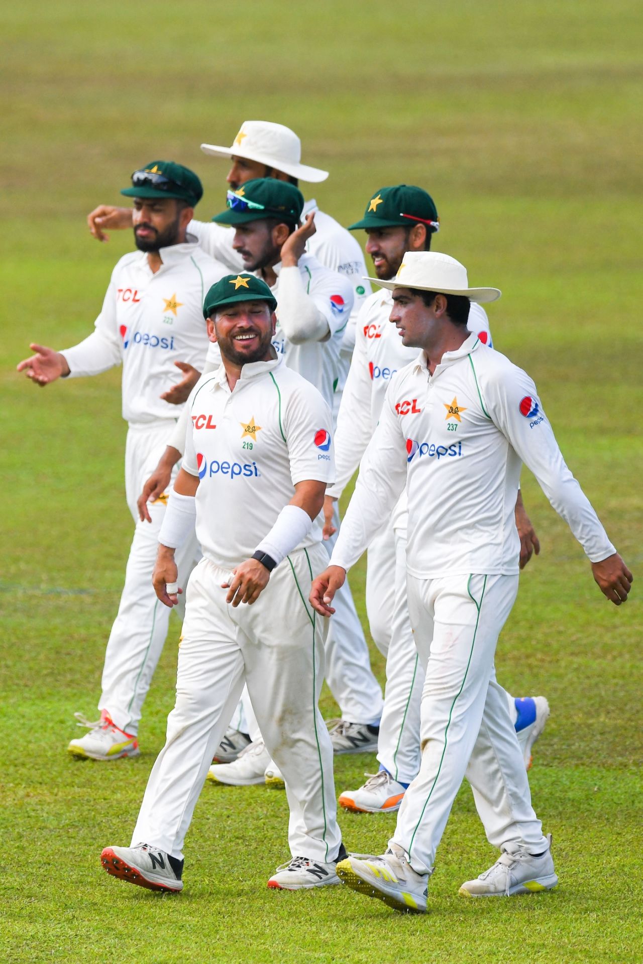 Pakistan took the last wicket of Sri Lanka's innings in the fourth over of day four, Sri Lanka vs Pakistan, 1st Test, Galle, 4th day, July 19, 2022