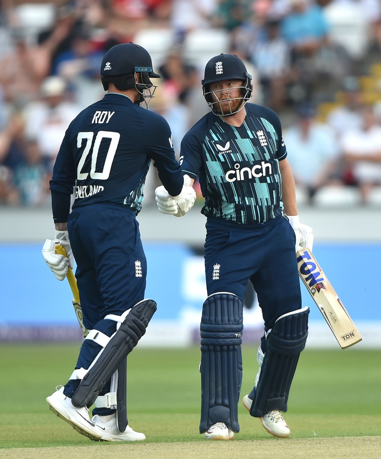Jason Roy and Jonny Bairstow got to their fourteenth century partnership in ODIs, the most by a pair for England, England vs South Africa, 1st ODI, Chester-le-Street, July 19, 2022