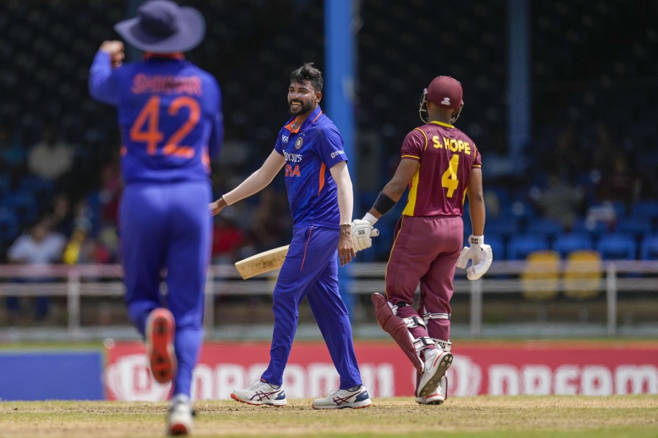 IND vs WI LIVE: Mohd Siraj holds nerves as India survive late scare to win thrilling 1st ODI by 3 runs: Check India WestIndies 1st ODI Highlights