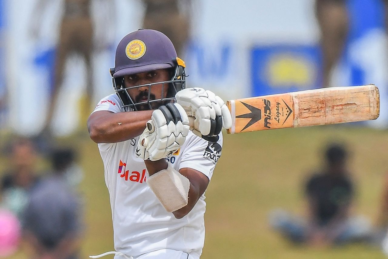 Oshada Fernando made a 70-ball 50, Sri Lanka vs Pakistan, 2nd Test, Galle, 1st day, July 24, 2022