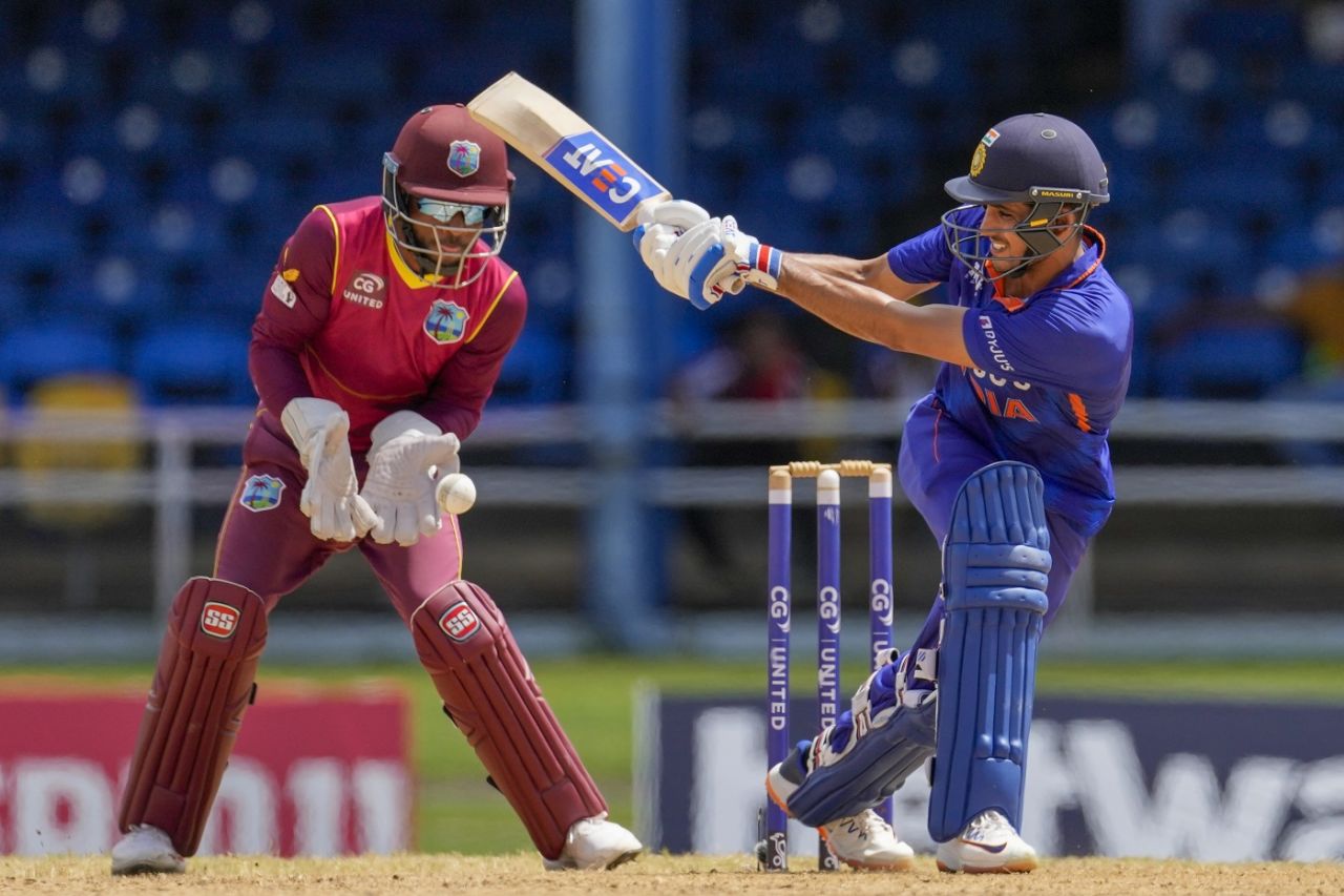 Shubman Gill came out all guns blazing post the rain break, West Indies vs India, 3rd ODI, Port of Spain, July 27, 2022