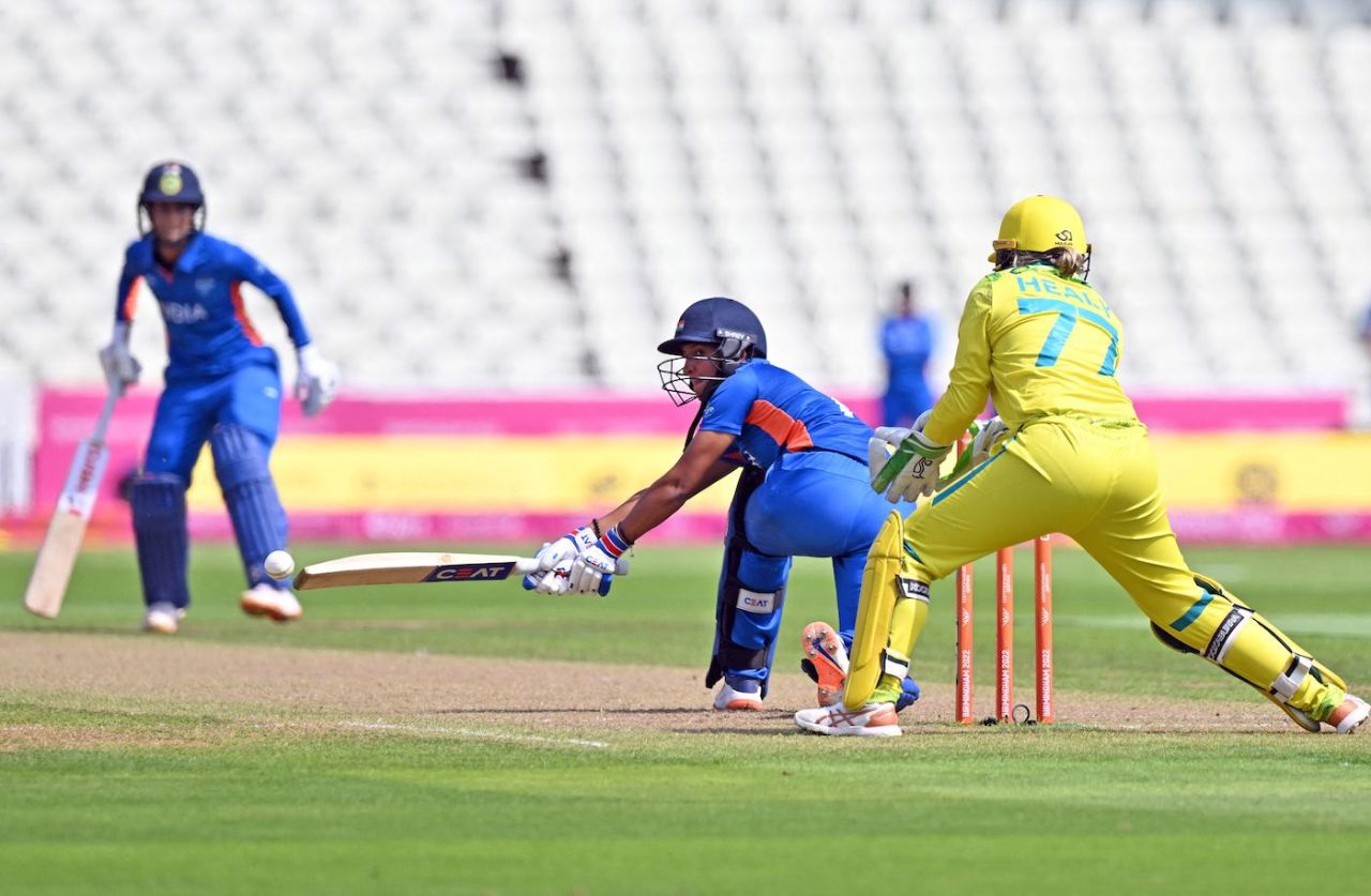 Harmanpreet Kaur scored a lot of runs with the sweep, Australia vs India, Commonwealth Games, Birmingham, July 29, 2022