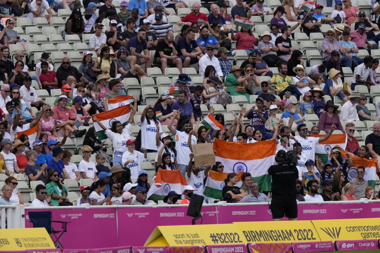 Indian fans came out to support their team, Australia vs India, Commonwealth Games, Birmingham, July 29, 2022