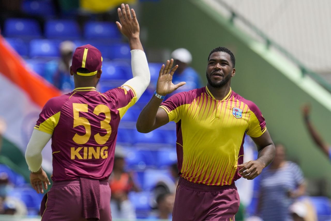 Obed McCoy struck early to dent India, West Indies vs India, 2nd T20I, St Kitts, August 1, 2022