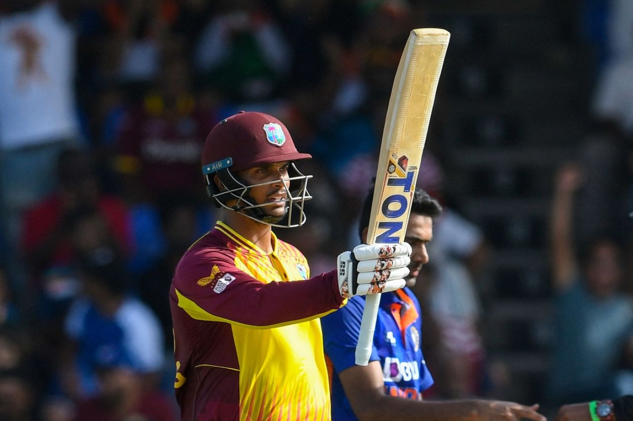 Brandon King's 52-ball 68 was crucial in taking West Indies over the line, West Indies vs India, 2nd T20I, St Kitts, August 1, 2022
