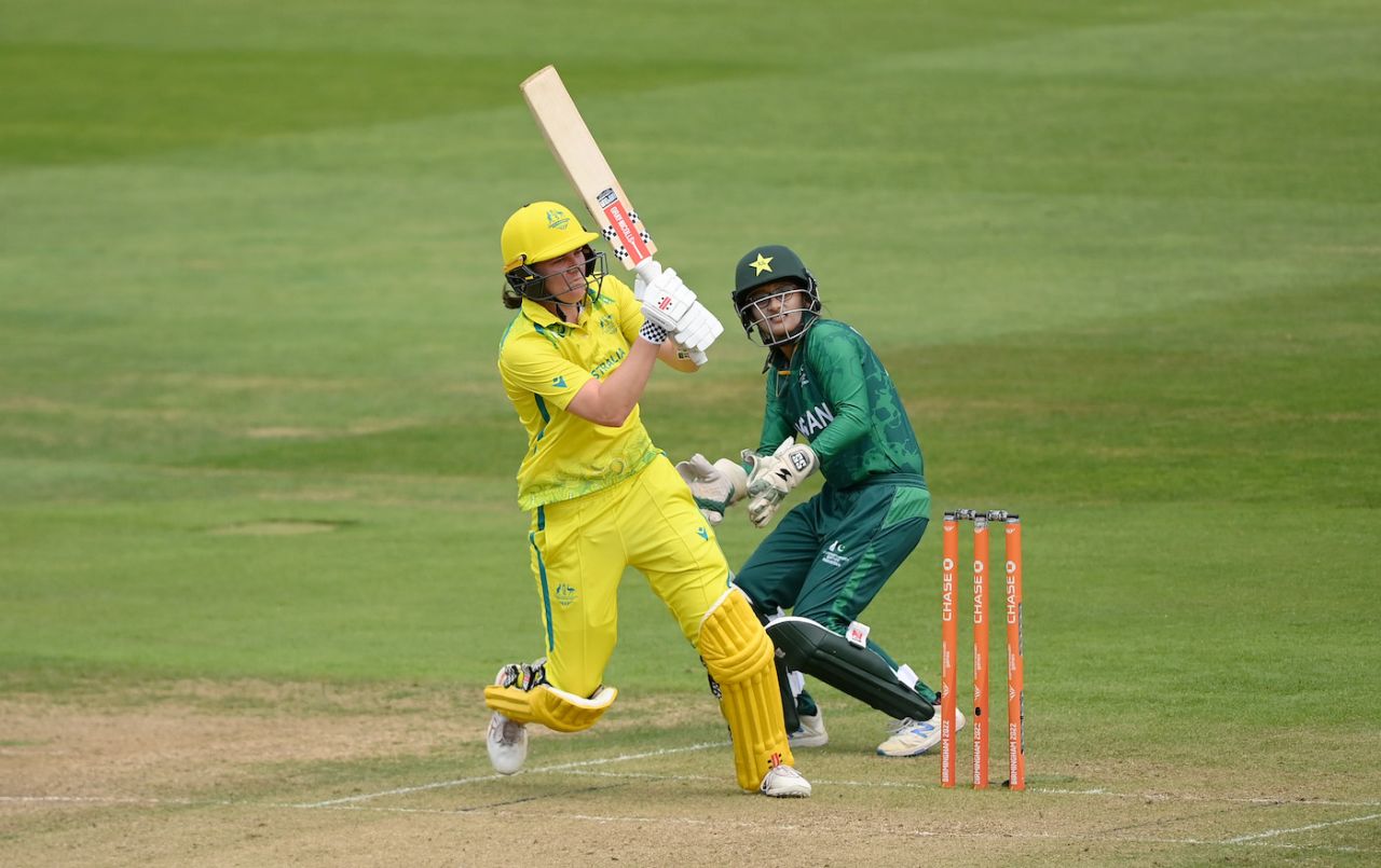 Tahlia McGrath top-scored for Australia with an unbeaten 78, Australia vs Pakistan, Commonwealth Games, Birmingham, August 3, 2022