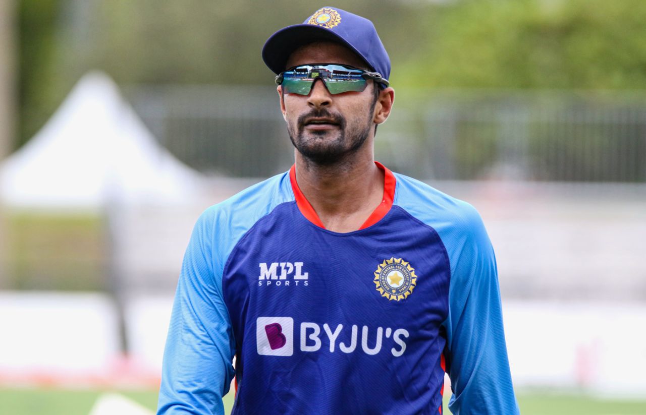 Deepak Hooda walks off at the end of training, West Indies vs India, 4th T20I, Lauderhill, August 5, 2022