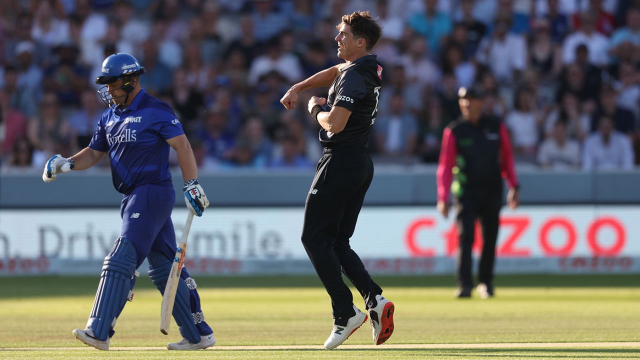 Sean Abbott struck with his second ball, London Spirit vs Manchester Originals, Men's Hundred, Lord's, August 8, 2022