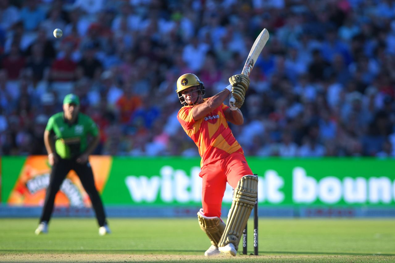 Will Smeed muscles one down the ground, Men's Hundred, Birmingham Phoenix Men vs Southern Brave, Edgbaston, August 10, 2022