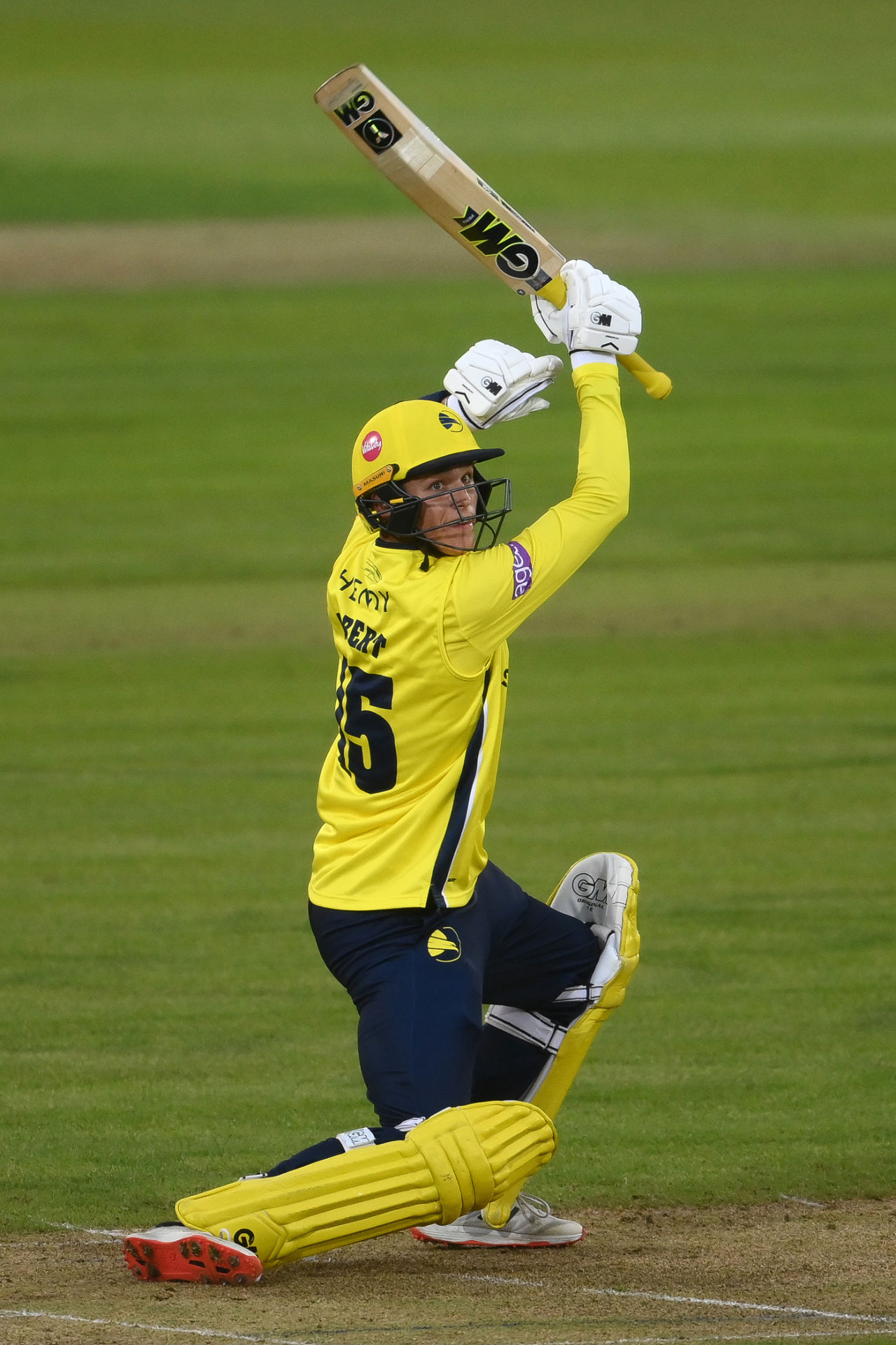 Toby Albert in T20 action for Hampshire, Hampshire v Essex, Vitality Blast, The Ageas Bowl, June 9, 2022