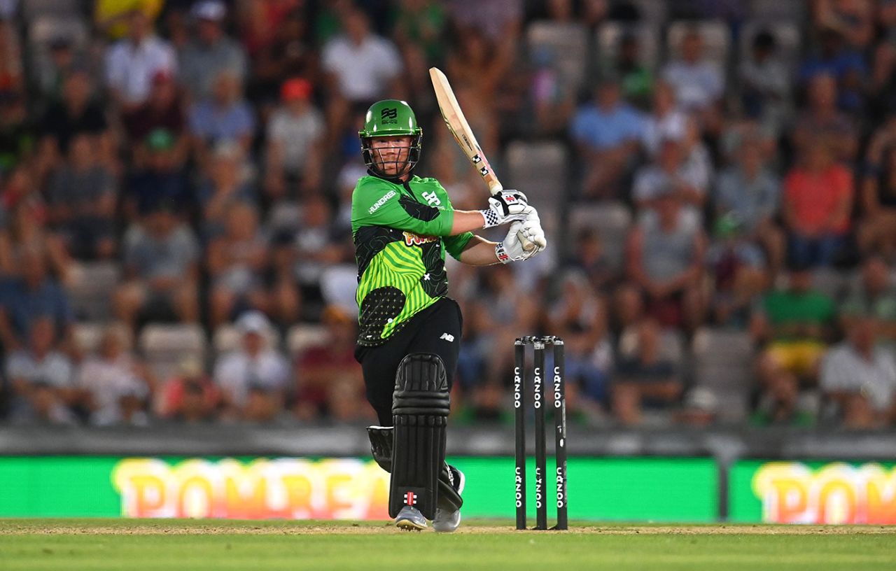Alex Davies steadied Southern Brave after the loss of early wickets, Southern Brave vs London Spirit, The Men's Hundred, The Ageas Bowl, August 12, 2022