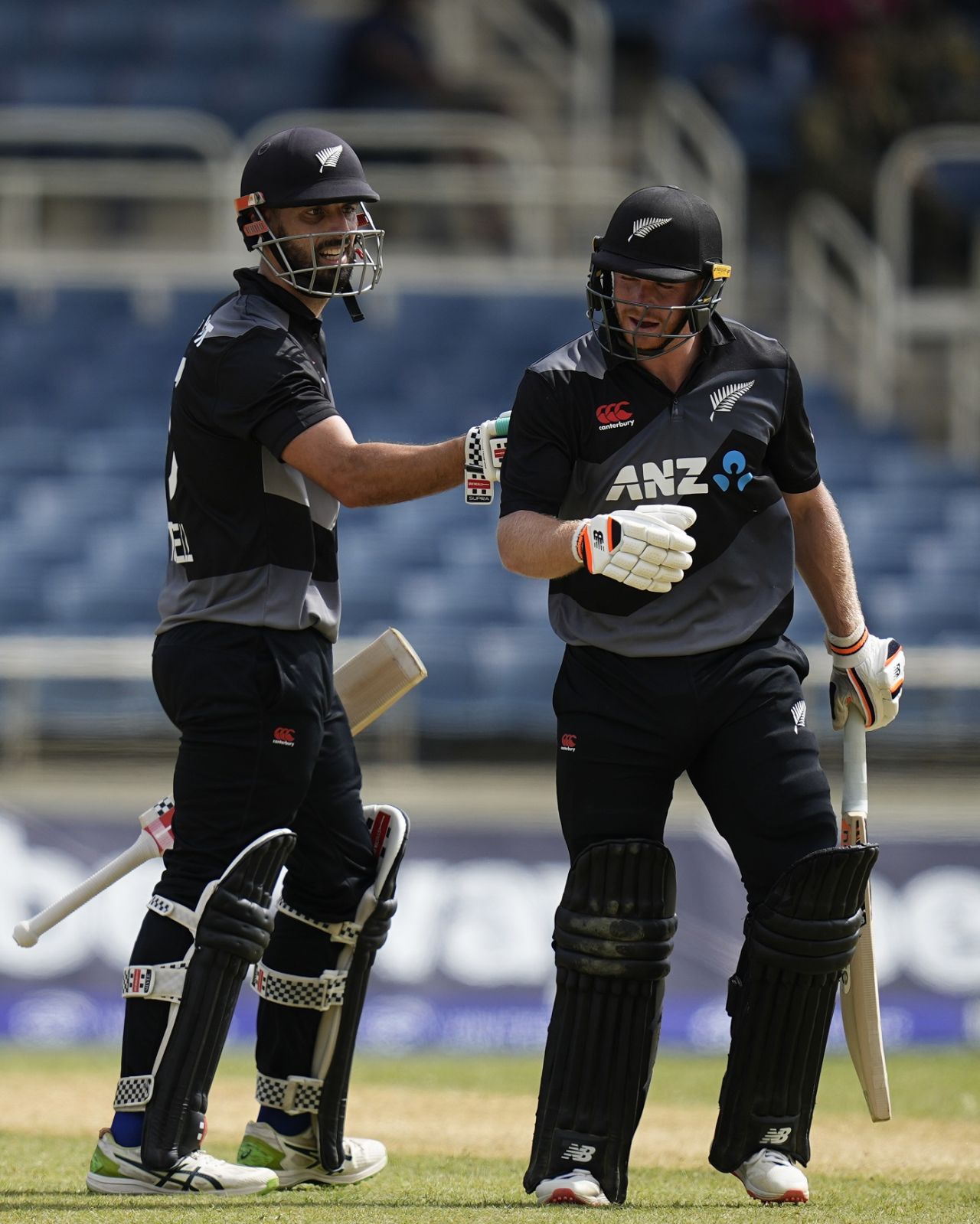 Glenn Phillips and Daryl Mitchell shared 83 runs off 34 balls for the fourth wicket, West Indies vs New Zealand, 2nd T20I, Kingston, August 12, 2022