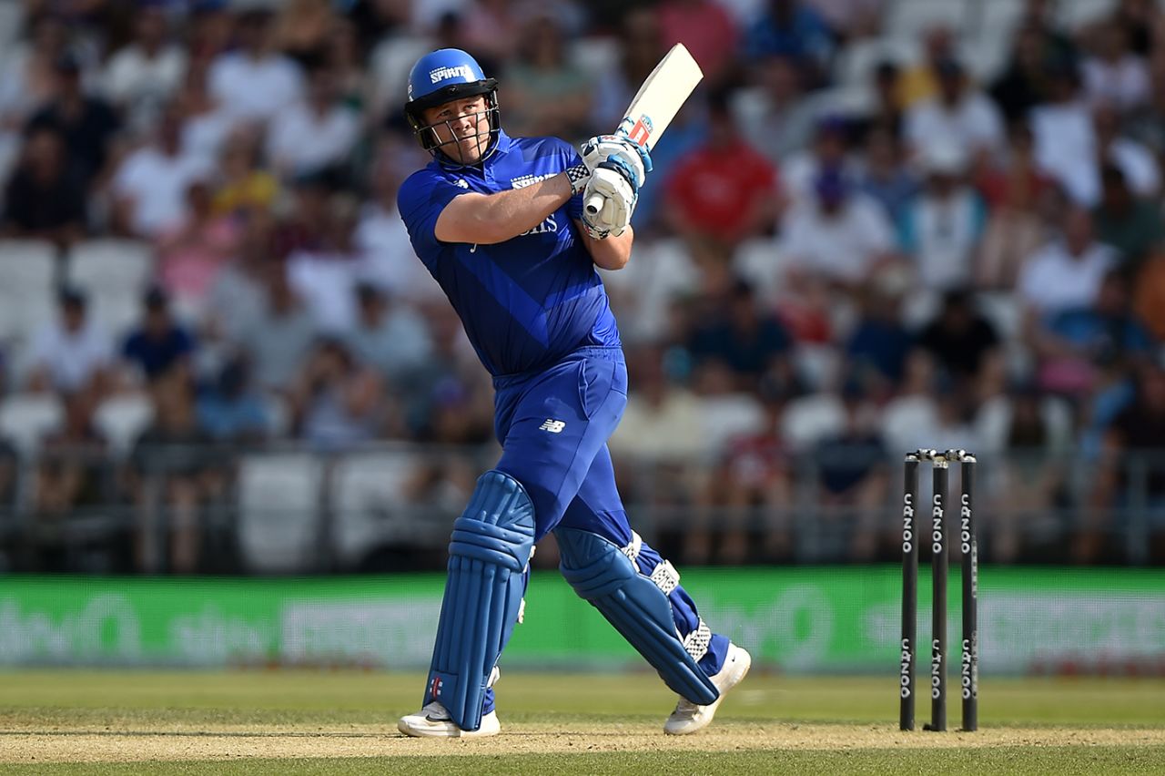 Adam Rossington smashed a 15-ball fifty, Northern Superchargers vs London Spirit, Men's Hundred, Headingley, August 14, 2022