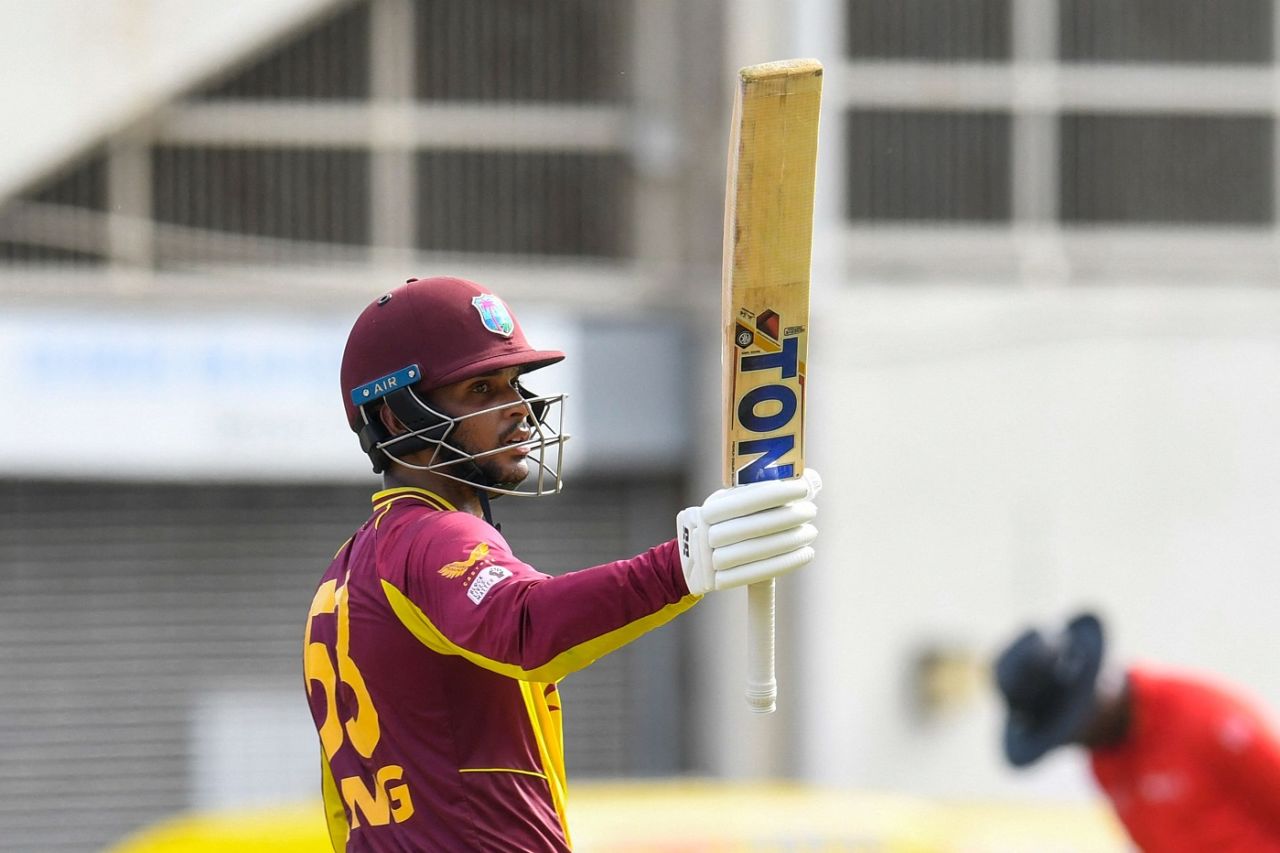 Brandon King gave West Indies the perfect start raising his fifty off 30 balls, West Indies v New Zealand, 3rd T20I, Kingston, August 14, 2022