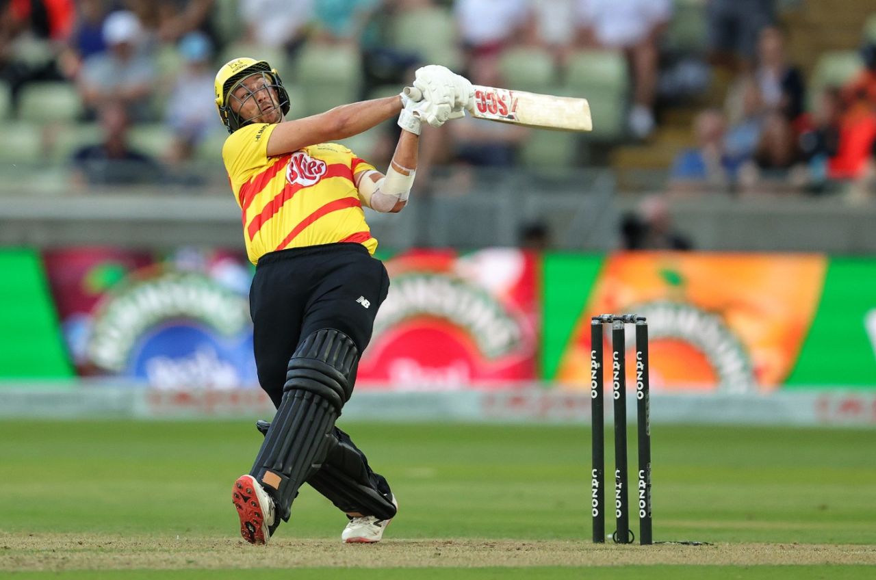 Daniel Sams hit a rapid half-century to revive Trent Rockets, Men's Hundred, Birmingham Phoenix vs Trent Rockets, Edgbaston, August 15, 2022