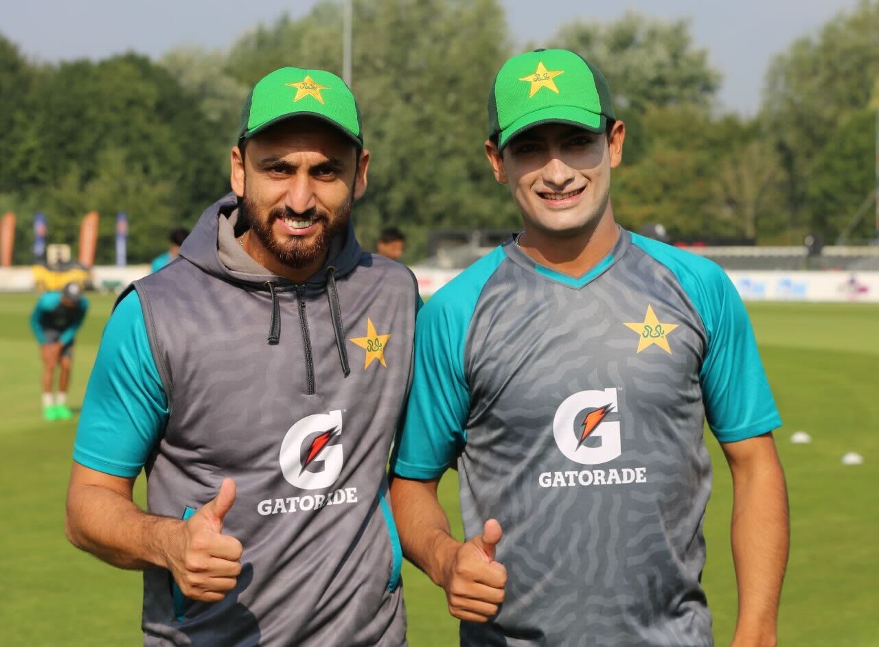 Agha Salman and Naseem Shah, Pakistan's latest ODI debutants, Netherlands vs Pakistan, 1st ODI, Rotterdam, August 16, 2022
