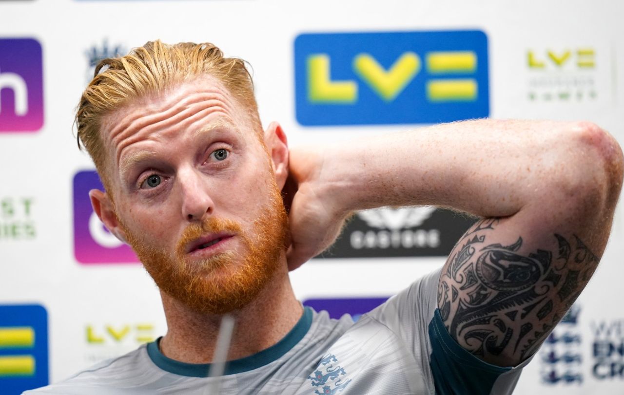 Ben Stokes faces the media ahead of the first Test against South Africa, England vs South Africa, Lord's, August 16, 2022