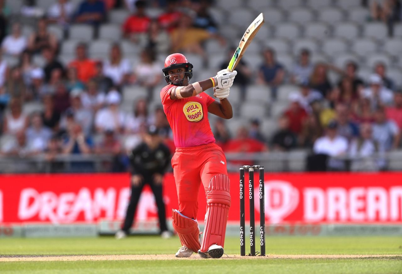 Hayley Matthews struck boundaries at regular intervals, Manchester Originals vs Welsh Fire, The Women's Hundred, Emirates Old Trafford, August 16, 2022