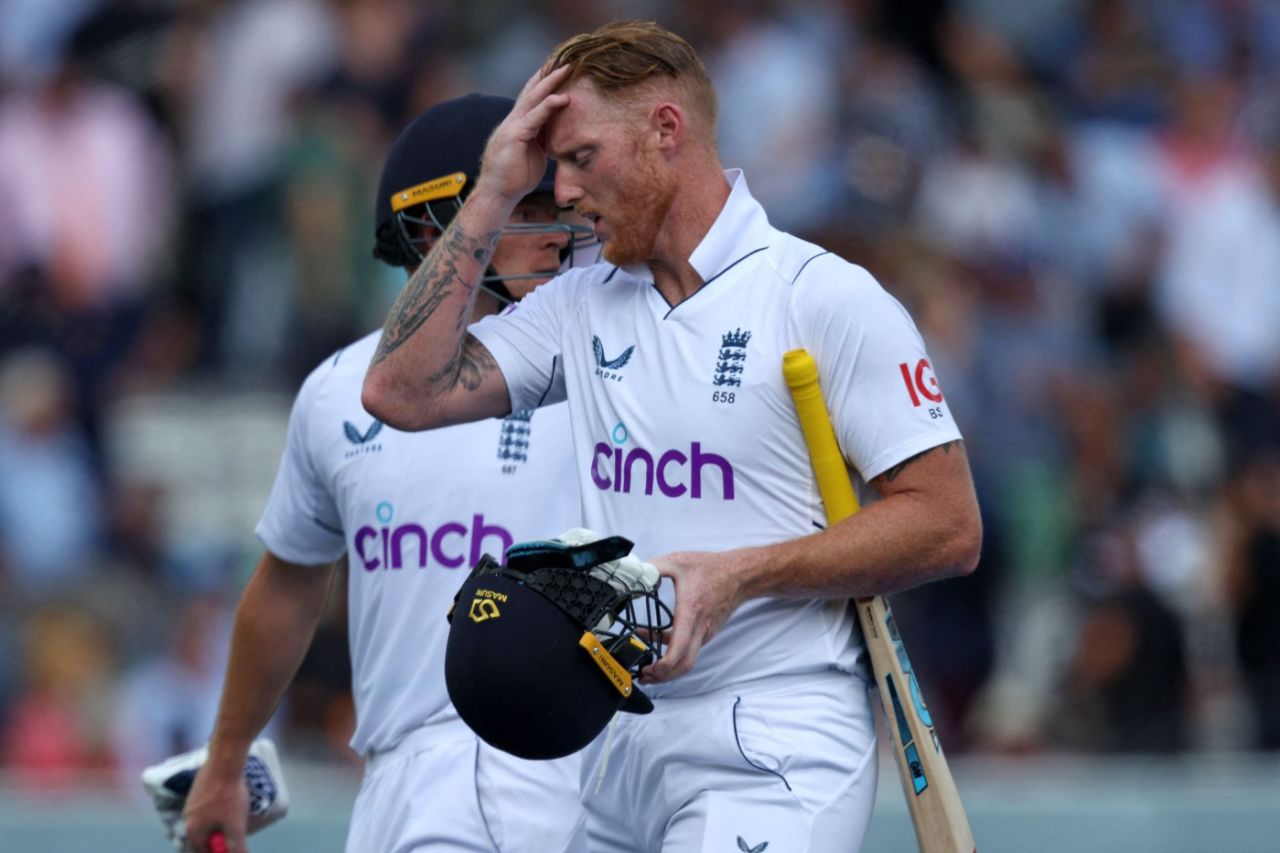 Ben Stokes fell on the stroke of lunch as England stumbled, England vs South Africa, 1st LV= Insurance Test, Lord's, August 17, 2022