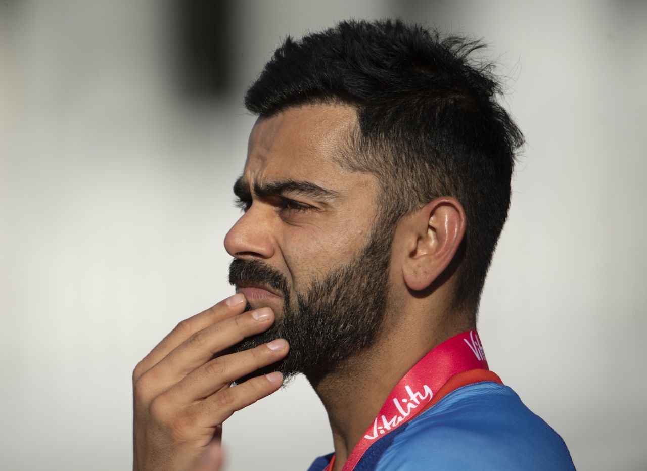 Virat Kohli looks thoughtful, England vs India, 3rd men's T20I, Nottingham, July 10, 2022