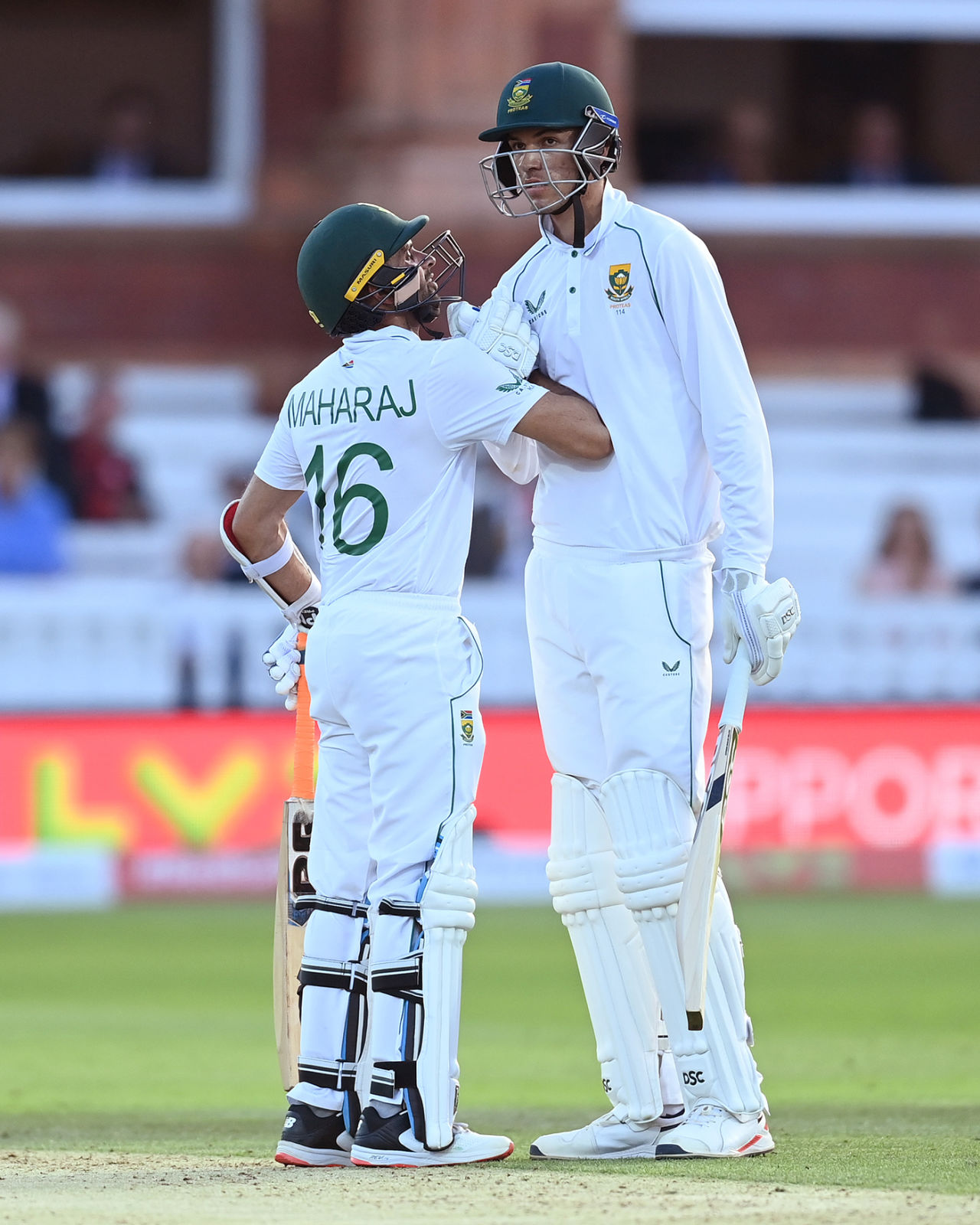 Keshav Maharaj and Marco Jansen shared an 72-run stand for the seventh wicket, England vs South Africa, 1st LV= Insurance Test, Lord's, day 2, August 18, 2022