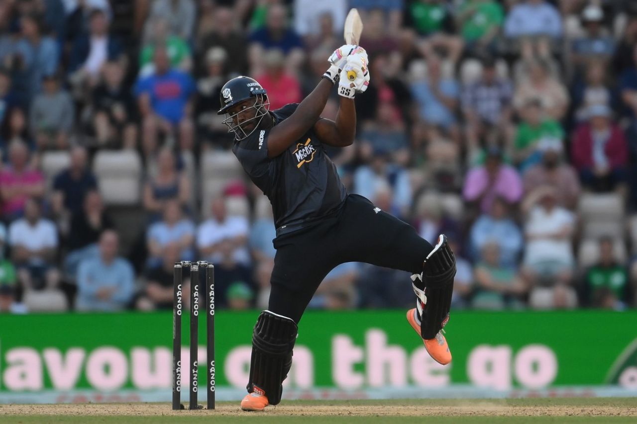 Andre Russell flogged an unbeaten 64 from 23 balls to ignite Originals, Manchester Originals vs Southern Brave, Men's Hundred, Southampton, August 18, 2022