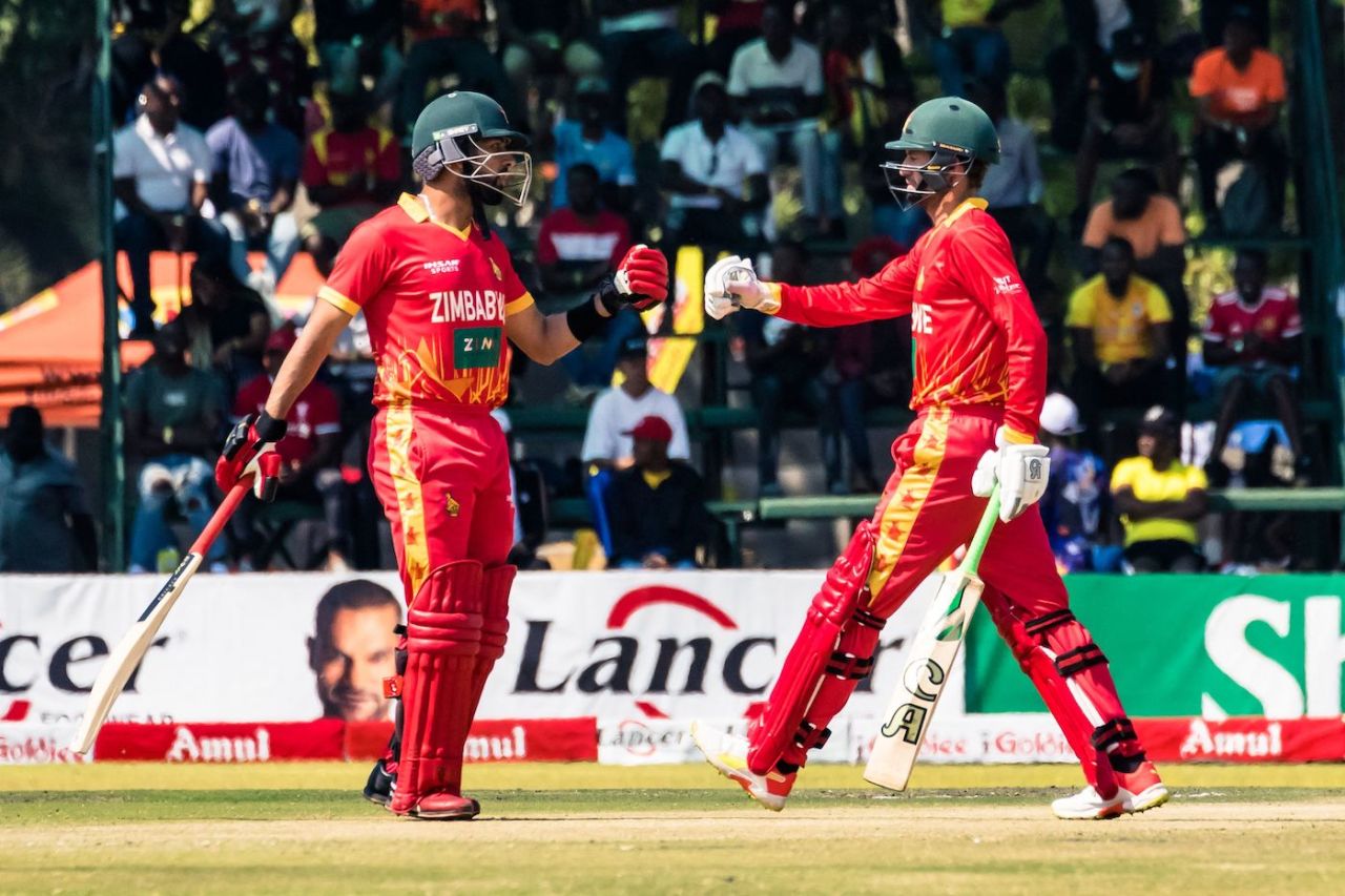 Sikander Raza and Sean Williams resisted for a brief while, Zimbabwe vs India, 2nd ODI, Harare, August 20, 2022