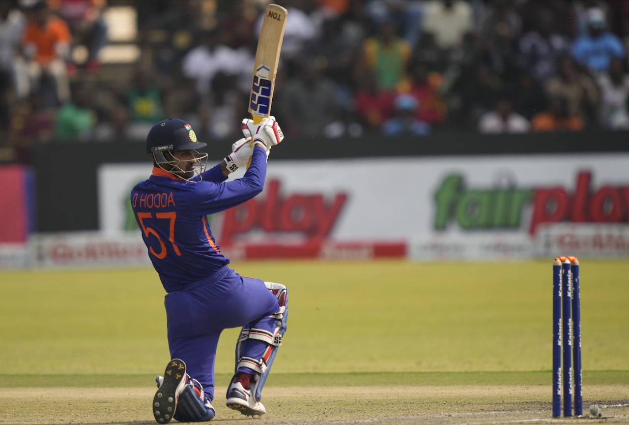 Deepak Hooda ramps it over, Zimbabwe vs India, 2nd ODI, Harare, August 20, 2022