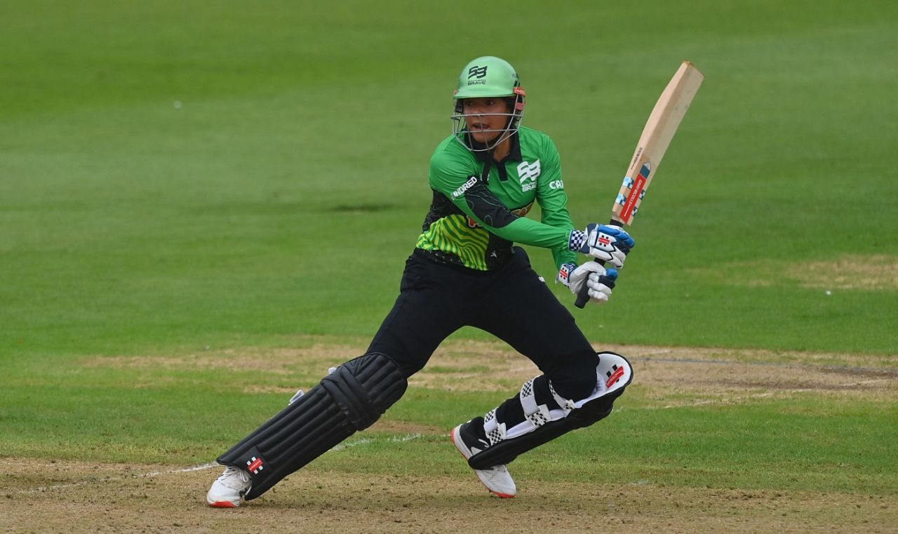 Sophia Dunkley top-scored for Southern Brave with 49 off 43 balls, Welsh Fire vs Southern Brave, Women's Hundred, Cardiff, August 22, 2022